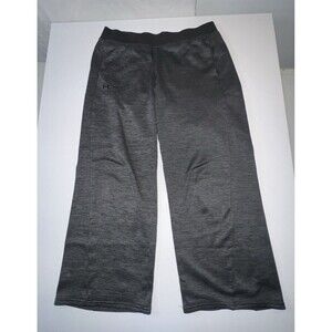 Under Armor Sweatpants Women Medium Gray Wide Leg Athleisure Loungewear Pants